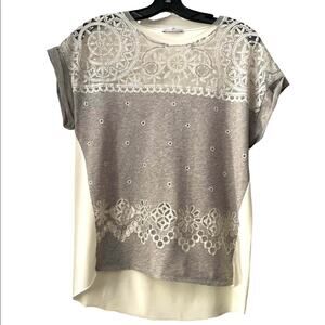 Pretty Zara Shirt Sleeves Blouse size Medium